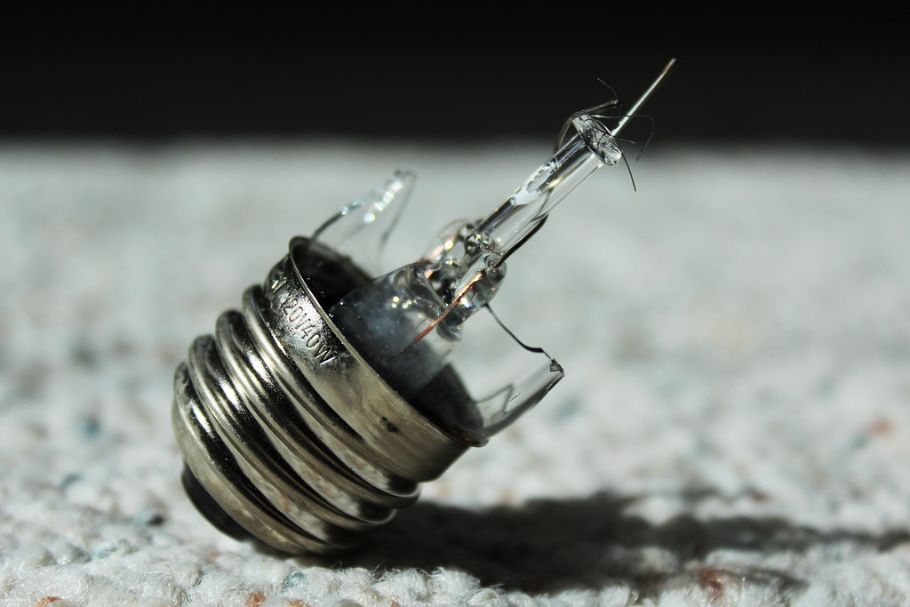 Broken Lightbulb by LaniElderts