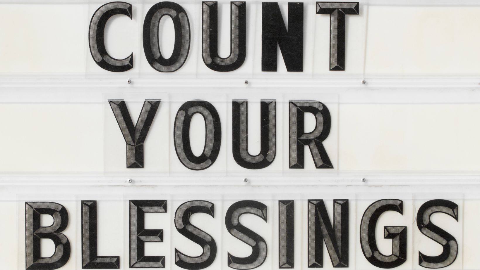 count your blessings