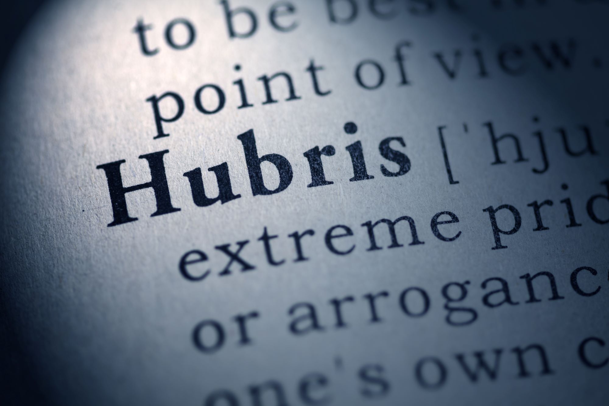 Hubris definition
